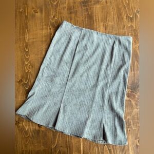 Le Chateau Green Herringbone Pencil Skirt